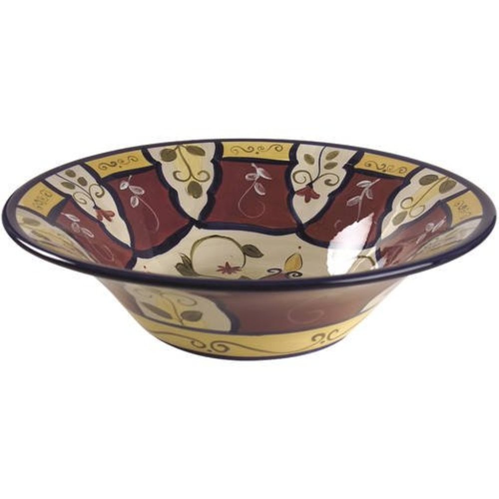 Pier 1 Ironstone Vallarta Earthenware Large 14" Pasta Serving Bowl, Discontinued